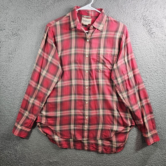 Denim & Supply Ralph Lauren Tops - Denim & Supply Ralph Lauren Boyfriend‎ Shirt Women Medium Long Sleeve Red Plaid